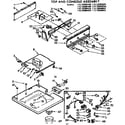 Kenmore 11073680400 top and console assembly diagram