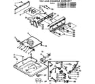 Kenmore 11073680400 top and console assembly diagram