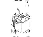 Kenmore 11073680610 cabinet parts diagram