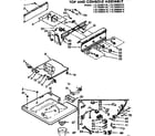 Kenmore 11072680210 top and console assembly diagram