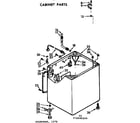 Kenmore 11073680420 cabinet parts diagram