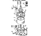 Kenmore 11072680620 tub and basket assembly diagram