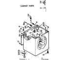 Kenmore 11073690600 cabinet parts diagram