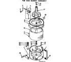 Kenmore 11073690400 tub and basket assembly diagram