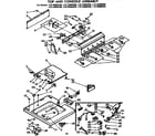 Kenmore 11073690400 top and console assembly diagram