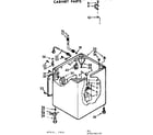 Kenmore 11072690110 cabinet parts diagram