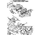 Kenmore 11073690110 top and console assembly diagram