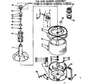 Kenmore 11072691110 tub and basket assembly diagram