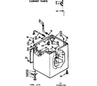 Kenmore 11073692100 cabinet parts diagram