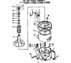 Kenmore 11073692400 tub and basket assembly diagram