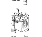 Kenmore 11073692410 cabinet parts diagram