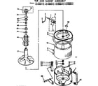 Kenmore 11072692610 tub and basket assembly diagram
