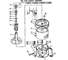 Kenmore 11073692420 tub and basket assembly diagram