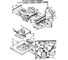 Kenmore 11073693600 top and console assembly diagram