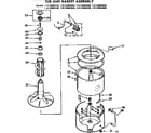 Kenmore 11072693220 tub and basket assembly diagram