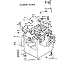 Kenmore 11073693230 cabinet parts diagram