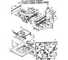 Kenmore 11072693130 top and console assembly diagram