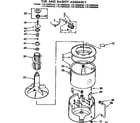 Kenmore 11073693140 tub and basket assembly diagram