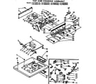 Kenmore 11073693140 top and console assembly diagram