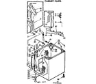 Kenmore 11073745100 cabinet parts diagram