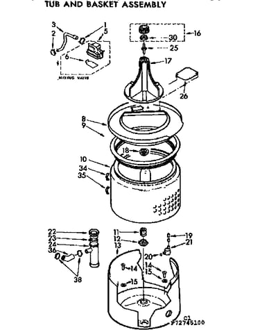 Tub and basket assembly