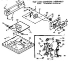 Kenmore 11072745100 top and console assembly diagram