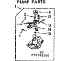 Kenmore 11073745100 pump parts diagram