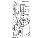 Kenmore 11072745110 cabinet parts diagram