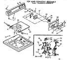 Kenmore 11072745110 top and console assembly diagram