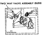 Kenmore 11073745120 two way water valve diagram