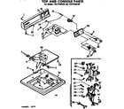 Kenmore 11072745130 top and console parts diagram