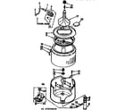 Kenmore 11072745130 tub and basket parts diagram