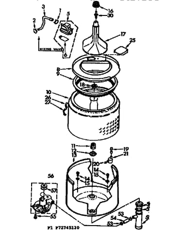 Tub and basket parts