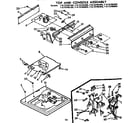 Kenmore 11072765200 top and console assembly diagram