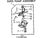 Kenmore 11072765400 suds pump assembly diagram
