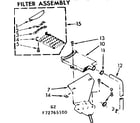 Kenmore 11072765200 filter assembly diagram
