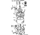 Kenmore 11072770200 tub and basket assembly diagram