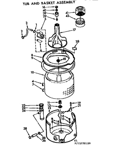 Tub and basket assembly