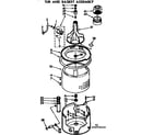 Kenmore 11072770610 tub and basket assembly diagram