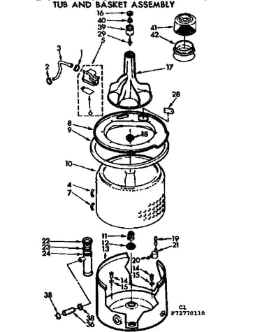 Tub and basket assembly