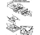 Kenmore 11073770110 top and console assembly diagram