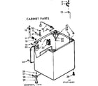 Kenmore 11073774400 cabinet parts diagram