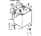 Kenmore 11073774110 cabinet parts diagram