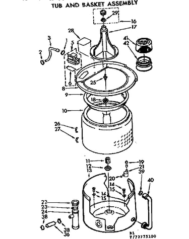 Tub and basket assembly