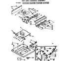 Kenmore 11072775100 top and console assembly diagram