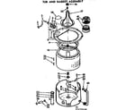 Kenmore 11073775410 tub and basket assembly diagram