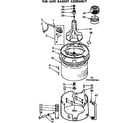 Kenmore 11072780200 tub and basket assembly diagram