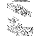 Kenmore 11072780400 top and console assembly diagram