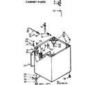 Kenmore 11073780410 cabinet parts diagram