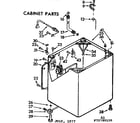 Kenmore 11073780420 cabinet parts diagram